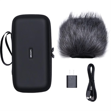 ZOOM APH-5s Accessory Pack for H5studio(アクセサリパッケージ)(ソフトシェルケース)(ヘアリーウィンドスクリーン)(USB仕様のACアダプタ USB-Cケーブル)