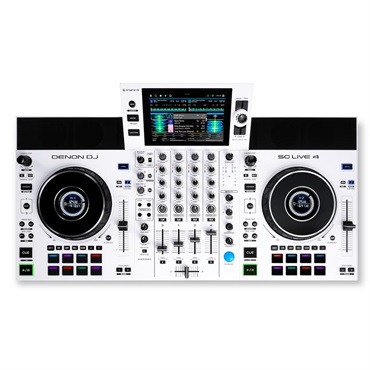 DENON SC LIVE 4 WHITE (オールインワン型スタンドアローンDJコントローラー)(Apple Music対応)(デノンディージェー)