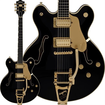 GRETSCH Professional Collection Broadkaster LX Center Block with String-Thru Bigsby （Black／Ebony）