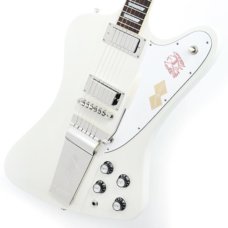 Epiphone Inspired by Gibson Custom Shop 1963 Firebird V Reissue with Maestro Vibrola (Polaris White)