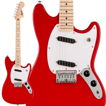 【キズ有アウトレット品！】Squier Sonic Mustang (Torino Red/Maple Fingerboard)
