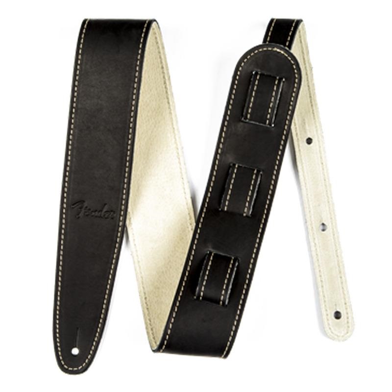 Fender USA BALL GLOVE LEATHER STRAP BLACK 2.5INCH (0990607006)