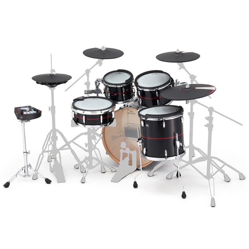 Pearl EMPP925SP/C #758 [e/MERGE PRO - Piano Black w/Red Stripe]