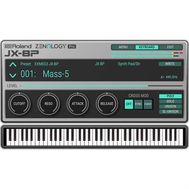 JX-8P Model Expansion [Lifetime Key] (ローランド)(ソフトシンセ)(オンライン納品)