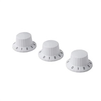 Silver Sky Knobs White， (3)