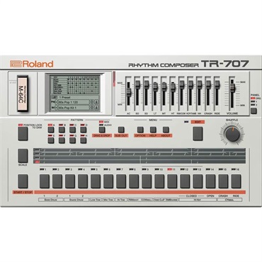 Roland TR-707 Software Rhythm Composer [Lifetime Key] (ローランド)(ソフトシンセ)(オンライン納品)