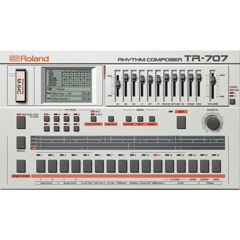 Roland TR-707 Software Rhythm Composer [Lifetime Key] (ローランド)(ソフトシンセ)(オンライン納品)