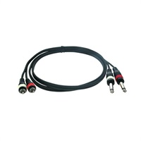 【創業50周年大決算SALE】 RCA2-Mono Jack2 MM 1.5 (RCA-TSフォンケーブル 1.5m 特価品)(リループ)