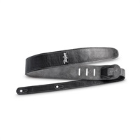 2.5 Black Leather Guitar Strap - Black， Suede Back テイラー