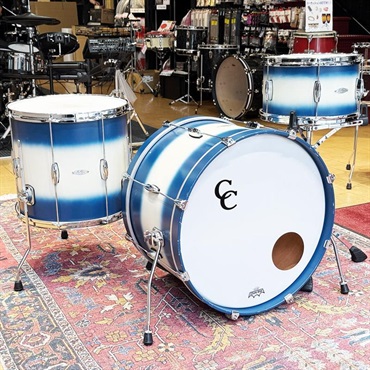 C&C CUSTOM DRUMS 【イケベ大阪特売品！】USED 中古 Player Date I 3pc Set [20BD，16FT，13TT/Classic Blue & Silver Bop Duco]