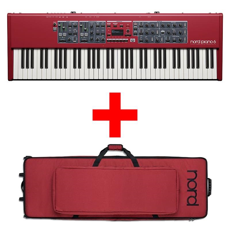 Nord（CLAVIA） Nord Piano 6 73+専用キャリングケースセット (ノード)(73鍵)(ステージピアノ)(トリプルセンサー鍵盤)(Nord Piano6)※配送事項要ご確認