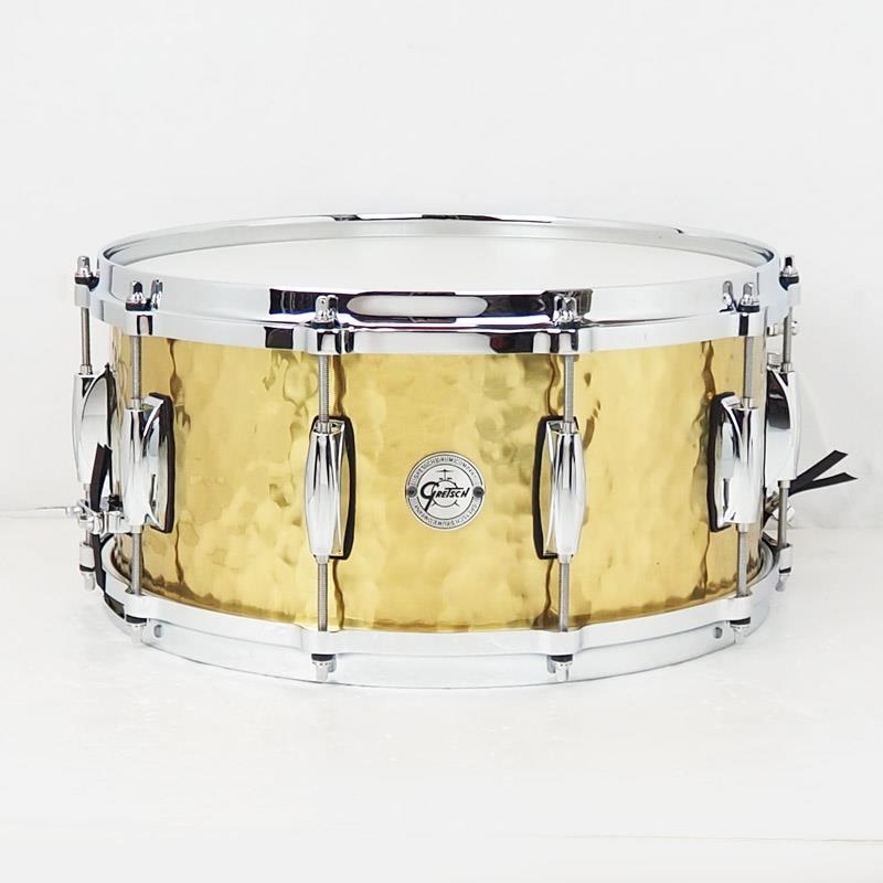GRETSCH GRETSCH 【創業50周年大決算SALE】S1-6514-BRH [Full Range Snare Drum / Hammered Brass 14×6.5]【店頭展示特価品】
