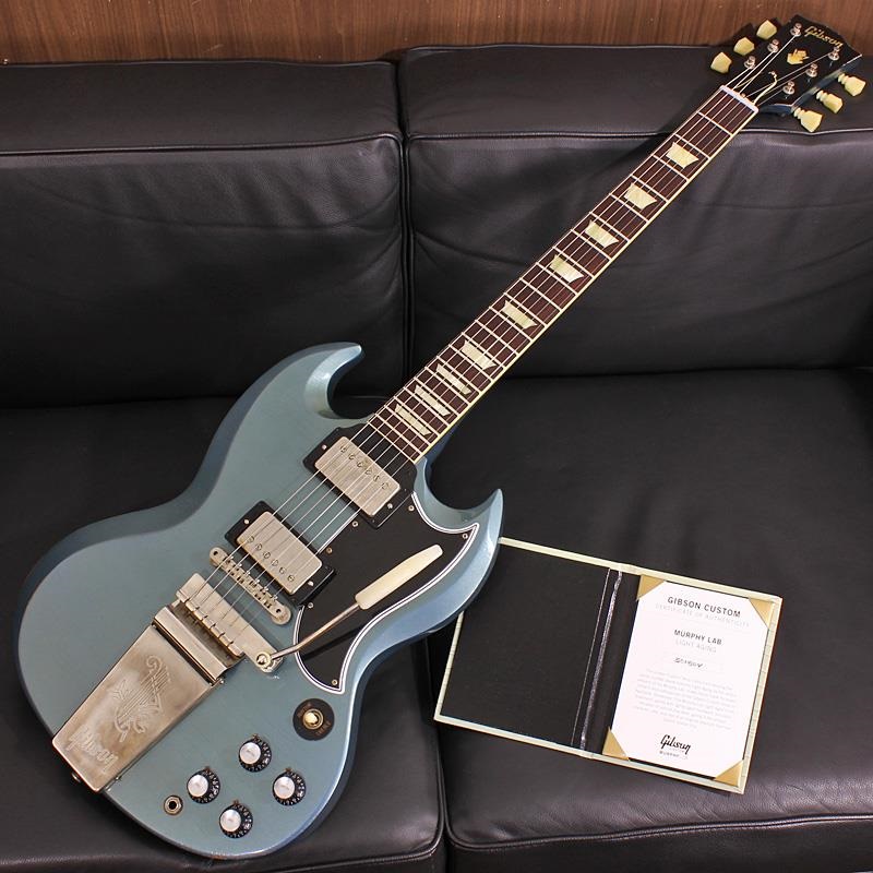 Gibson Murphy Lab 1964 SG Standard Reissue with Maestro Vibrola Light Aged Pelham Blue SN. 501504