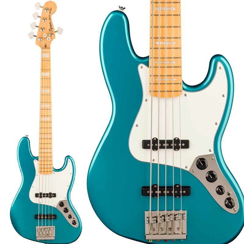 Squier by Fender 【入荷待ち、ご予約受付中】Classic Vibe Active '70s Jazz Bass V Maple Fingerboard (Ocean Turquoise)