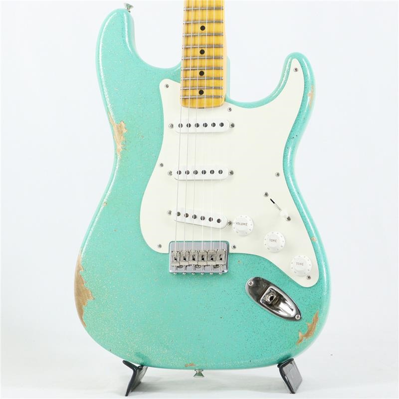 Fender Custom Shop 1955 Stratocaster HT Relic w/ Closet Classic Hardware (Aged Seafoam Green Sparkle) [SN.CZ585768] 【IKEBE Order Model】