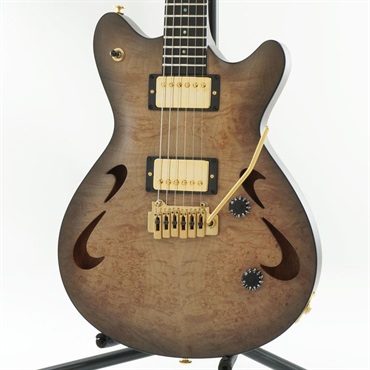 T’s Guitars USED 中古 Arc-Hollow VS100N Burl Maple (Charcoal Burst Mat/Ebony)［SN. 051396］