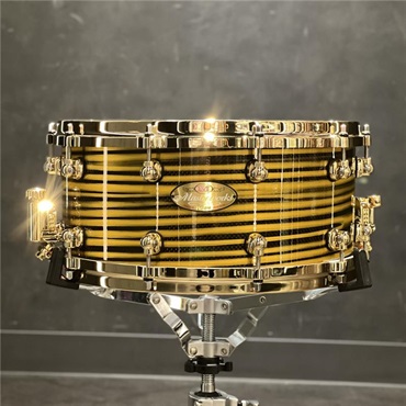 Pearl Masterworks Snare Drum 14x6.5 -Gold Swirl on Black Carbon【イケベ楽器店創業50周年記念モデル】