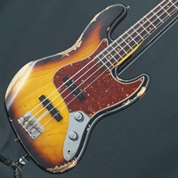 USED 中古 1961 Jazz Bass Heavy Relic (Super Faded Aged Bleached 3-Color Sunburst)
