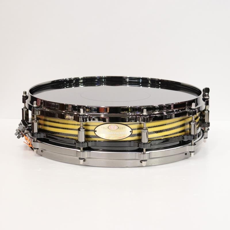 Pearl Masterworks Snare Drum 14x3.5 Free Floating - Gold Swirl on Black Carbon【イケベ楽器店創業50周年記念モデル】