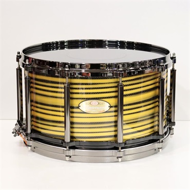 Pearl Masterworks Snare Drum 14x8 Free Floating - Gold Swirl on Black Carbon【イケベ楽器店創業50周年記念モデル】