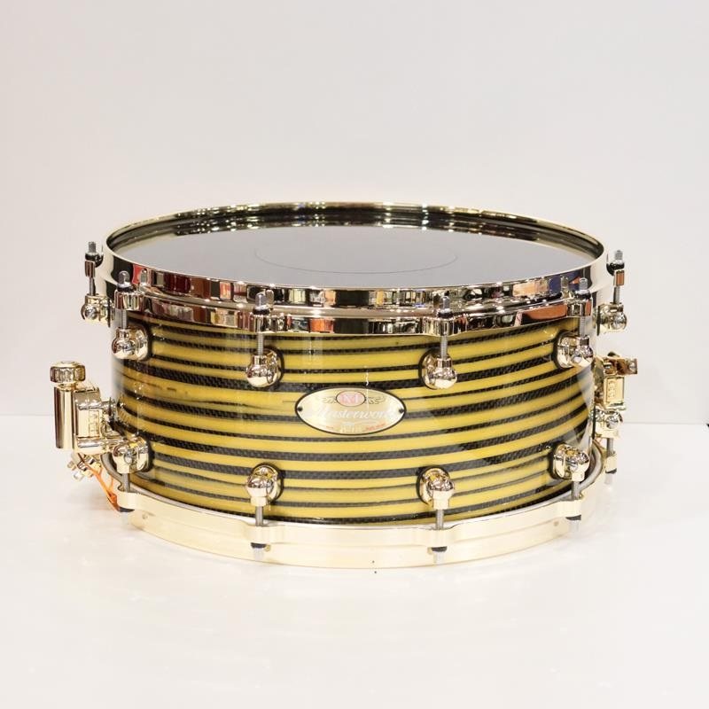 Pearl Masterworks Snare Drum 14x6.5 - Gold Swirl on Black Carbon【イケベ楽器店創業50周年記念モデル】