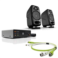 iLoud Micro Monitor+ARC Studio 1.0mケーブルセット (ブラック)(アイケーマルチメディア)(モニタースピーカー)(スタンドアローン音響補正ハードウェア・プロセッサー)