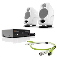 iLoud Micro Monitor+ARC Studio 2.0mケーブルセット (ホワイト)(アイケーマルチメディア)(モニタースピーカー)(スタンドアローン音響補正ハードウェア・プロセッサー)