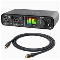 M2 + Oyaide SCI-04 セット (モツ)(USB-Cオーディオインターフェイス)(オヤイデ)(Thunderbolt3互換USB4 Type-C-Type-C　1.2ｍ)
