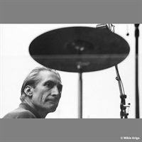 No. 03 Tokyo Japan 1990 Rehearsal ｽﾄｰﾝｽﾞ来日35周年有賀幹夫写真展額装