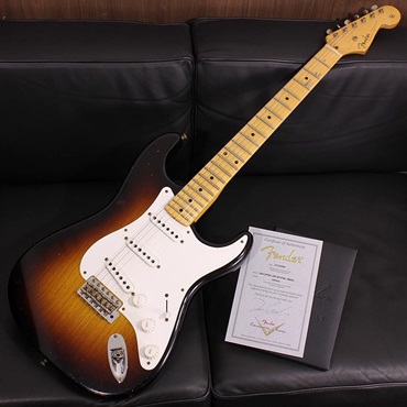 MBS 70th Anniversary 1954 Stratocaster Journeyman Relic Wide Fade 2-Color Sunburst Built by Dennis Galuszka SN. 5645