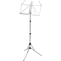 MS-3AL/SV (シルバー)(譜面台)(折り畳み式)(アルミ製)
