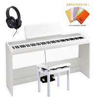 (台数限定・純正ピアノダストカバー付) コルグ 電子ピアノ デジタルピアノ B2+SP WHITE +純正ピアノイス(PC-300WH)セット (ヘッドホン・お手入れクロス付) (※沖縄・離島送料別途お見積もり)