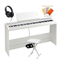 (台数限定・純正ピアノダストカバー付) コルグ 電子ピアノ デジタルピアノ B2+SP WHITE +X型ピアノベンチセット (ヘッドホン・お手入れクロス付) (※沖縄・離島送料別途お見積もり)