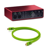 Scarlett 16i16 Gen4 + OYAIDE製高品質USBケーブルセット(Type C to C 1.0m)(16in16out・USBオーディオインターフェイス)(フォーカスライト)(オヤイデ)【Cubase LE付属】