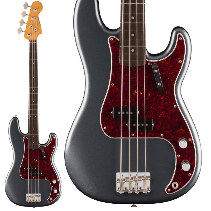 Fender MEX Limited Edition Vintera II Road Worn '60s Precision Bass (Charcoal Frost Metallic / Rosewood)