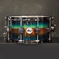 【受注生産品/納期約6か月、ご注文受付中！】Collector's SonicPly Snare Drum 14x6.5 [Natural to Quick Royal Blue Burst over Horizontal Padauk]
