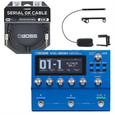 BOSS VG-800【V-Guitar System】+GK-5【Devided Pickup】+BGK-15【Serial GK Cable 4.5m】 ギターシンセ ボス