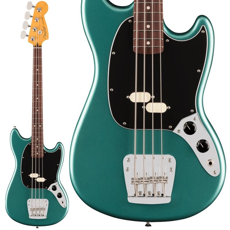 Fender USA American Professional Classic Mustang Bass (Faded Sherwood Green Metallic/Rosewood)