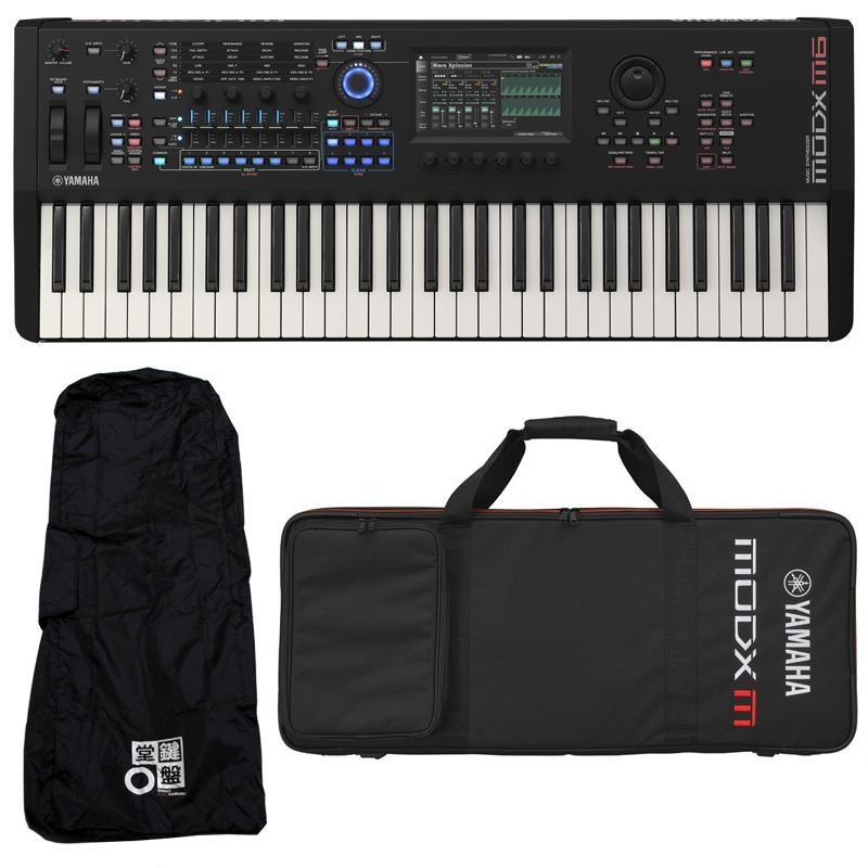 YAMAHA (予約商品10月24日発売) MODX M6 (61鍵盤) 純正ソフトケースセット (SC-MODX M6) レインカバー付き ヤマハ シンセサイザーMODXM (MONTAGE直系) 61key ※配送事項要ご確認
