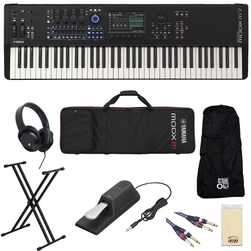 YAMAHA (予約商品11月上旬～中旬頃予定)MODX M7［キーボード入門セット] イケベオリジナル・レインカバー付き！ 【kbdset】 ヤマハ シンセサイザーMODXM (MONTAGE直系) 76key ※配送事項要ご確認