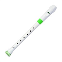 ヌーボ / FGREGNJP プラスチック製 ソプラノリコーダー Recorder (White/Green)