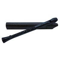ヌーボ / N320RDBBK プラスチック製 シリコンキー付リコーダー Recorder+ (Black/Black)