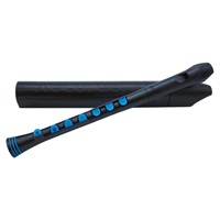 ヌーボ / N320RDBBL プラスチック製 シリコンキー付リコーダー Recorder+ (Black/Blue)