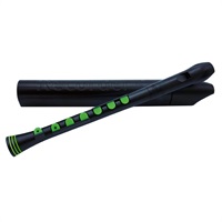 ヌーボ / N320RDBGR プラスチック製 シリコンキー付リコーダー Recorder+ (Black/Green)
