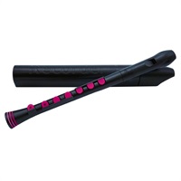 ヌーボ / N320RDBPK プラスチック製 シリコンキー付リコーダー Recorder+ (Black/Pink)