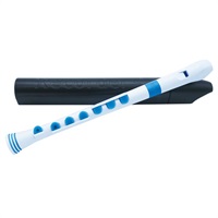 ヌーボ / N320RDWBL プラスチック製 シリコンキー付リコーダー Recorder+ (White/Blue)
