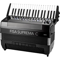 FISA SUPREMA C PIANO MATTE BLACK ピアノ式 電子アコーディオン (FSUPC-B MBK) 中型 37鍵盤 120ベース AERO DIGITAL INSTRUMENT コルグ フィサ スプレマ
