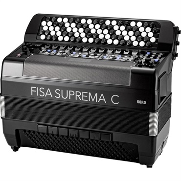 KORG FISA SUPREMA C BUTTON MATTE BLACK ボタン式 電子アコーディオン (FSUP-B MBK) 中型 92ボタン 120ベース AERO DIGITAL INSTRUMENT コルグ フィサ スプレマ クロマチック