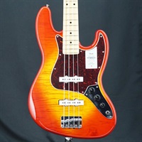 USED 中古 2024 Collection Hybrid II Jazz Bass Flame Maple Top (Sunset Orange Transparent)