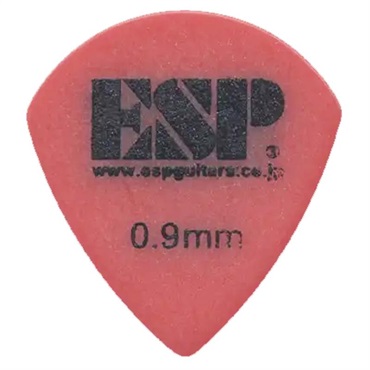 ESP PJ-PS09 RED ポリアセタール サンドグリップ PICK (ジャズシェイプ/0.9mm)